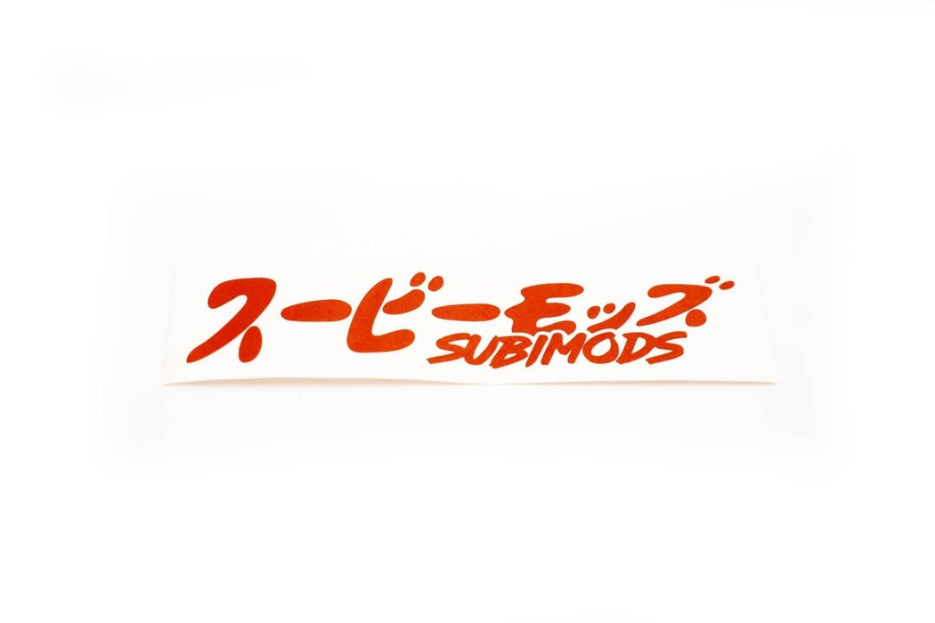 Subimods Official "Overseas" Transfer Style Sticker Red - SM-2116 - Subimods.com