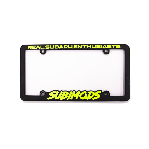 Subaru license deals plate frame