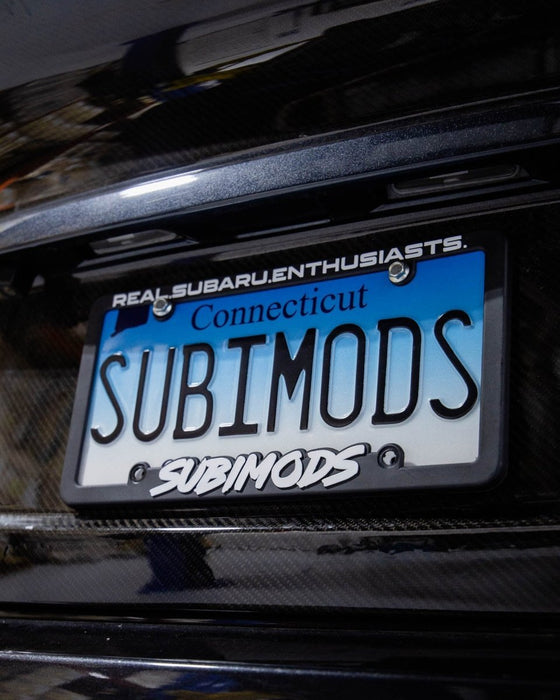 Subimods Real Subaru Enthusiasts License Plate Frame w/ OG Style