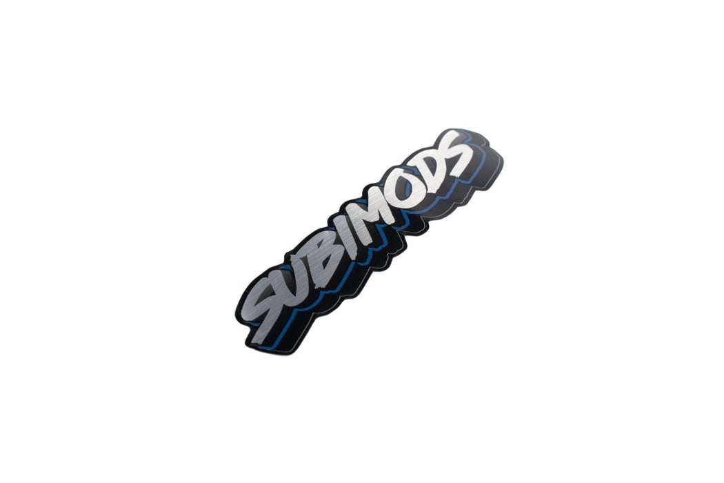 Subimods Official Slap Series "Embossed" Aluminum Style Slap Sticker - SM-2075 - Subimods.com