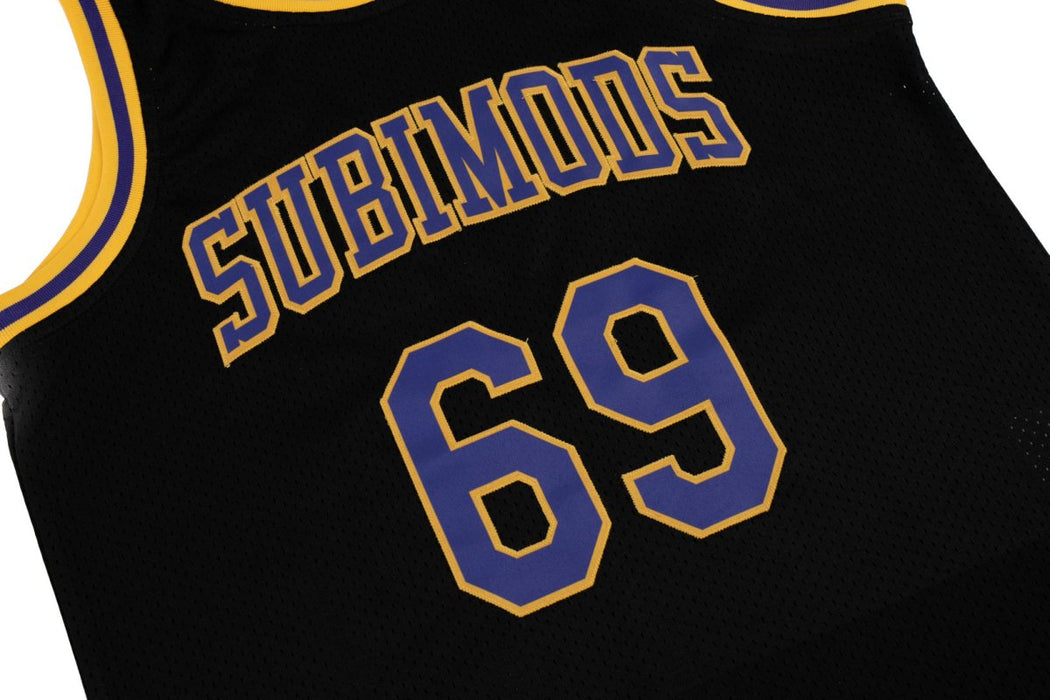 Subimods Sports Series Basketball Jersey Black w/ Purple and Gold Accents - SM-2096-S - Subimods.com