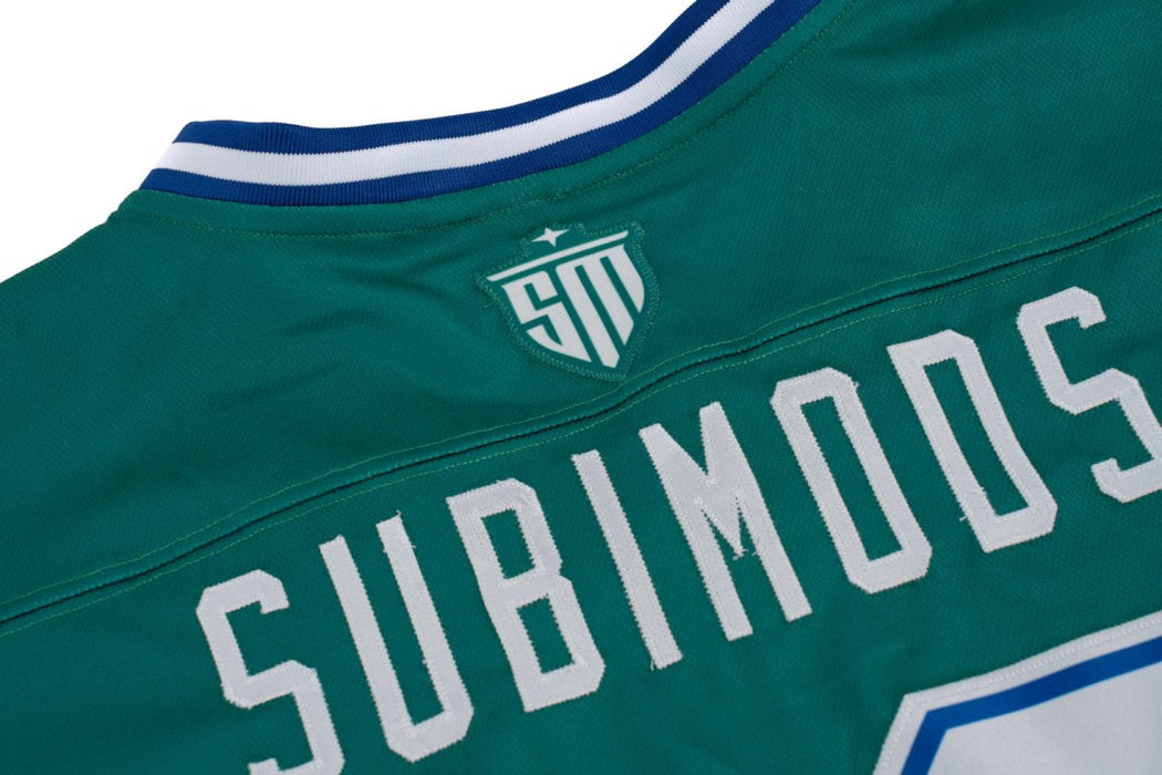 Subimods Sports Series Hockey Jersey Green w/ White and Royal Accents - SM-2095-S - Subimods.com