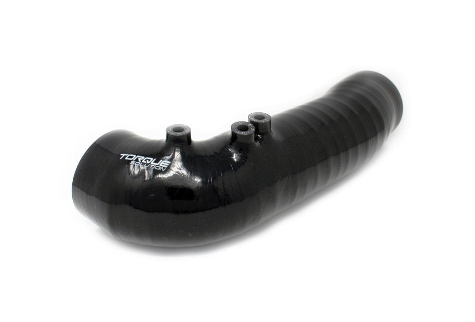 Torque Solution 3 Inch Non Recirculating Style Turbo Inlet Hose Black 2002-2007 WRX / 2004-2021 STI / 2004-2008 FXT - TS-SU-565-NR - Subimods.com