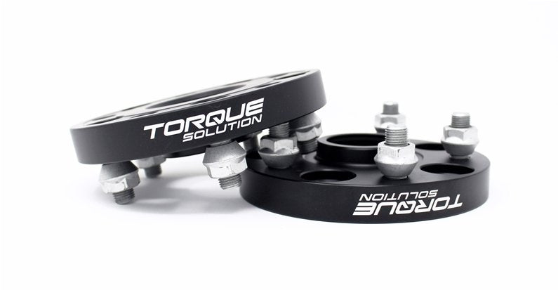 Torque Solution Forged Wheel Spacers Black 25mm 5x100 2002-2014 WRX / 2013-2021 BRZ - TS-WS-552 - Subimods.com