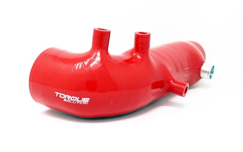 Torque Solution Turbo Inlet Hose Red 2002-2007 WRX / 2004-2021 STI / 2004-2008 Forester XT - TS-SU-463RD - Subimods.com