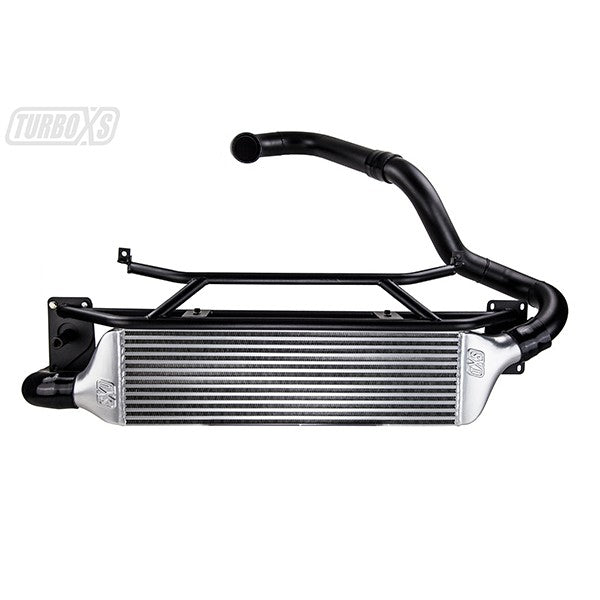 Turbo XS Front Mount Intercooler Kit Wrinkle Black 2015-2021 WRX - W15-FMIC-BLK - Subimods.com