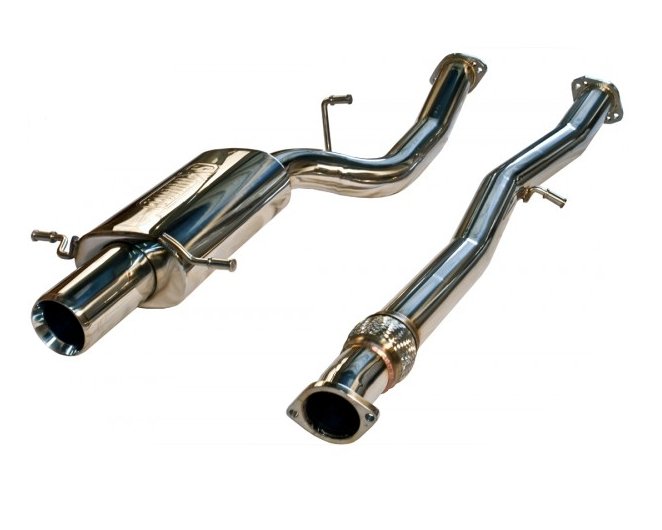 Turbo XS Stainless Steel Cat Back Exhaust 2004-2008 Forester XT - TXS-FXT04-CBE - Subimods.com