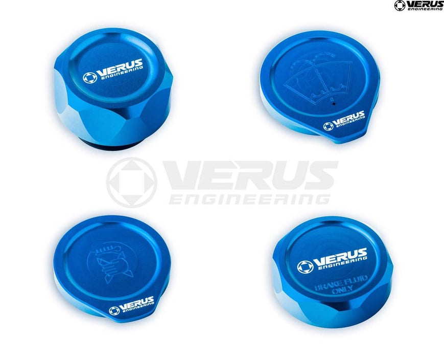 Verus Engineering Engine Bay Cap Cover Kit 2008-2021 WRX / 2008-2021 STI - A0436A-BLU-FHS - Subimods.com
