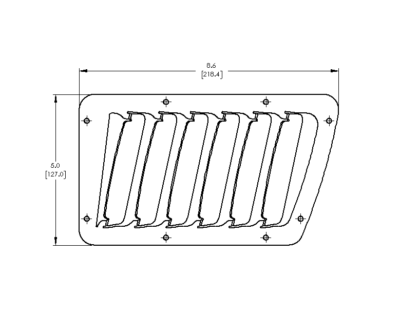 Verus Engineering Small Hood Louver Kit 2013-2021 BRZ / 2013-2016 FRS / 2017-2021 86 - A0055A-BARE - Subimods.com