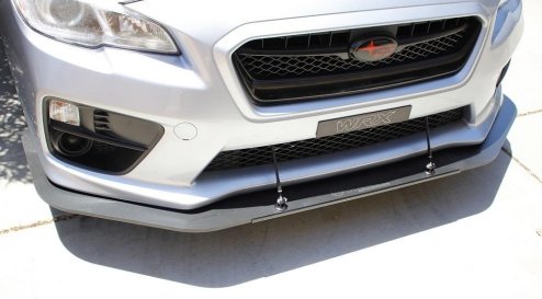 Verus Engineering Two Piece Front Splitter 2015-2021 WRX / 2015-2021 STI - A0076A - Subimods.com