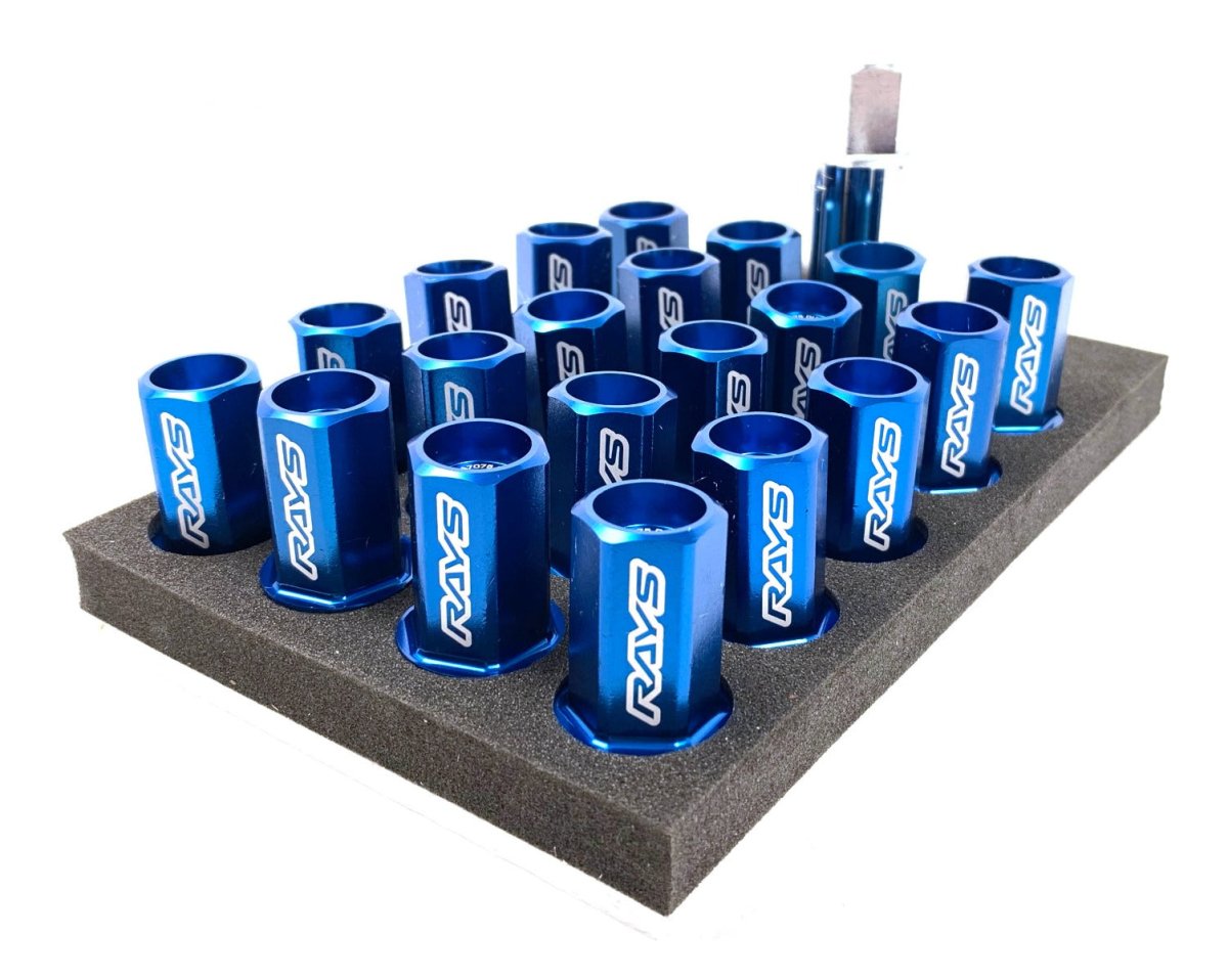 Volk Racing Dura-Nut L42 Blue Lock Nut Set 12X1.25 — Subimods.com