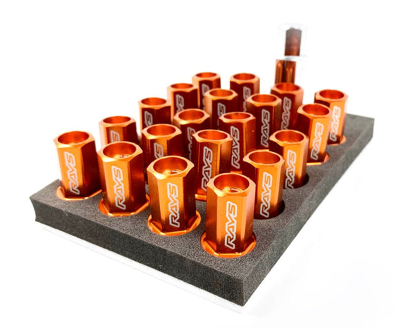 Volk Racing Dura-Nut L42 Lock Nut Set Orange 12x1.25 — Subimods.com