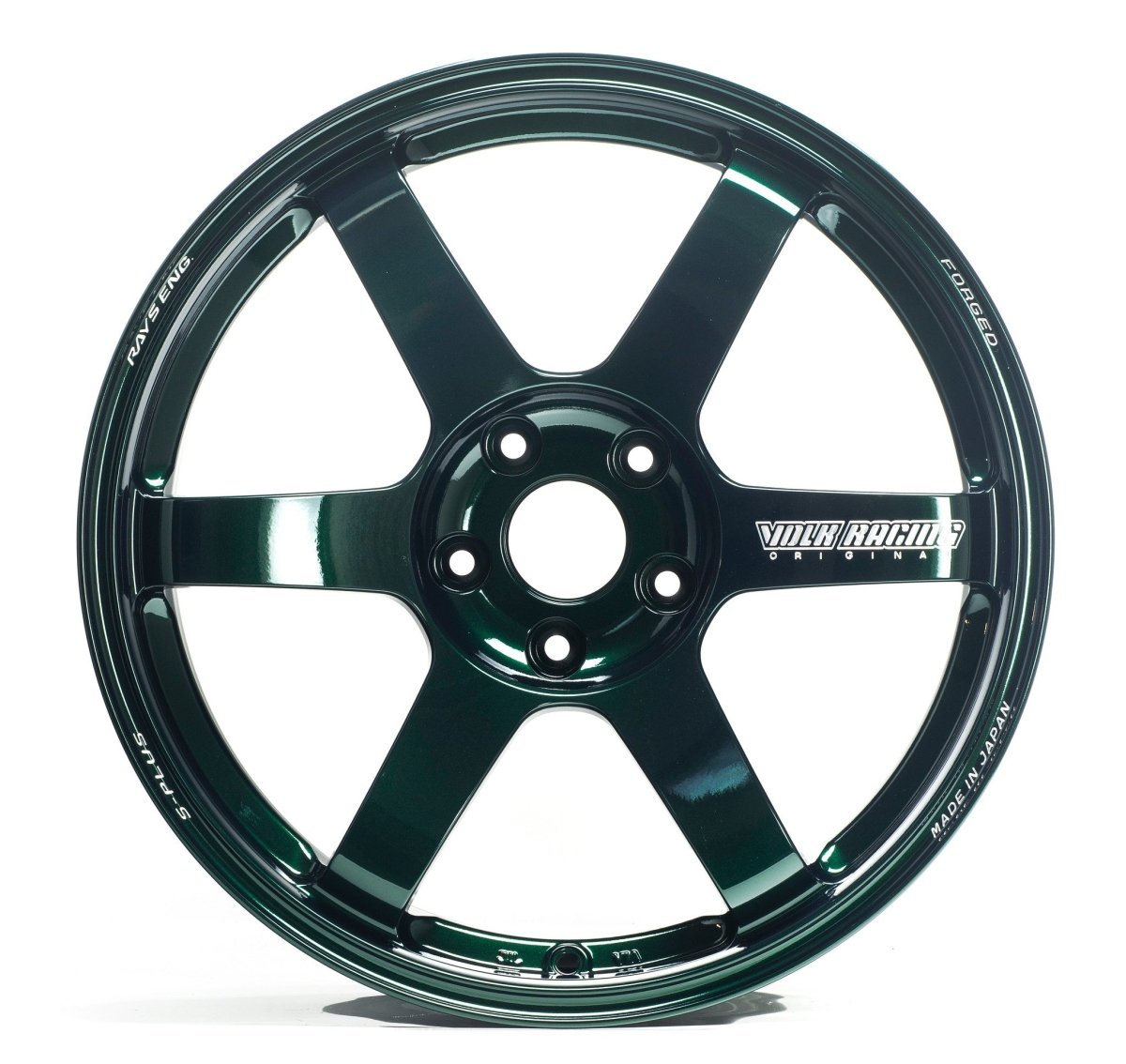 Volk Racing TE37 SAGA S-Plus British Racing Green 18X9.5 +38 5x114.3  2015-2023 WRX / 2011-2021 STI