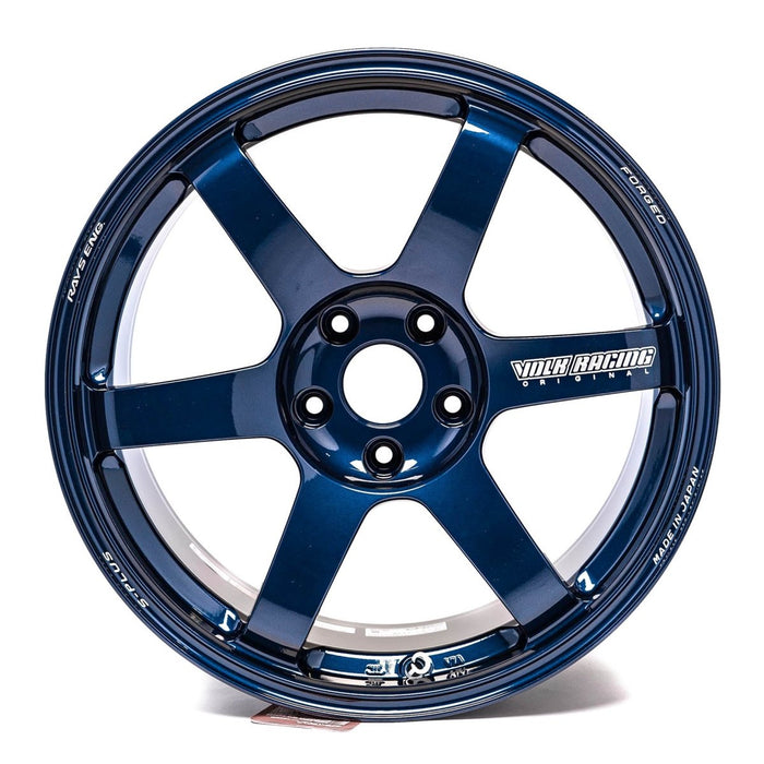 Mag Blue Rims Volk Racing TE37 SAGA S-Plus Mag Blue 18X9.5 +38 5x114.3 2015-2024 WRX ...