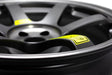 Volk Racing TE37 Saga SL M-Spec Pressed Black w/ Neon Yellow Stickers 18x10.0 5x114.3 +40mm - WVDGY40EPPB - Subimods.com