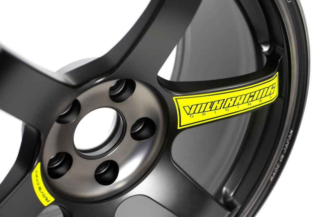 Volk Racing TE37 Saga SL M-Spec Pressed Black w/ Neon Yellow Stickers ...