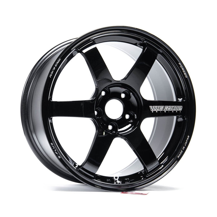 Volk Racing TE37 SAGA S-Plus Gloss Black 18X9.5 +38 5x114.3 2015-2024 WRX / 2011-2021 STI - WVDG2X38E9 - Subimods.com