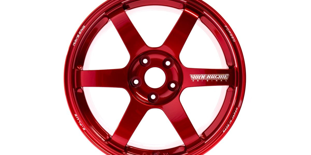 Volk Racing TE37 SAGA S-Plus Hyper Red 18X9.5 +38 5x114