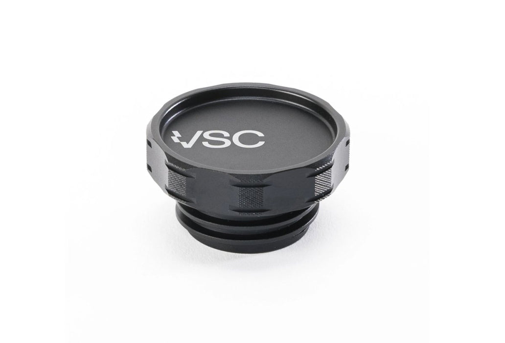 VSC Performance Aluminum Oil Cap Black Subaru EJ Models - VSCR-A026-BLK - Subimods.com