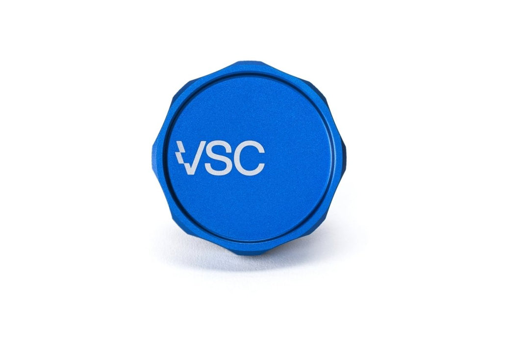 VSC Performance Aluminum Oil Cap Blue Subaru EJ Models - VSCR-A026-BLU - Subimods.com