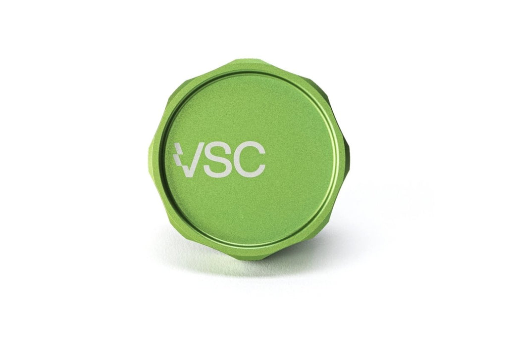 VSC Performance Aluminum Oil Cap Green Subaru EJ Models - VSCR-A026-GRN - Subimods.com