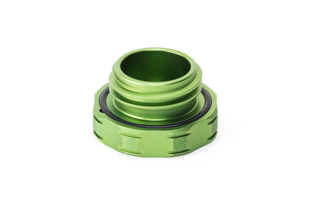 VSC Performance Aluminum Oil Cap Green Subaru EJ Models - VSCR-A026-GRN - Subimods.com