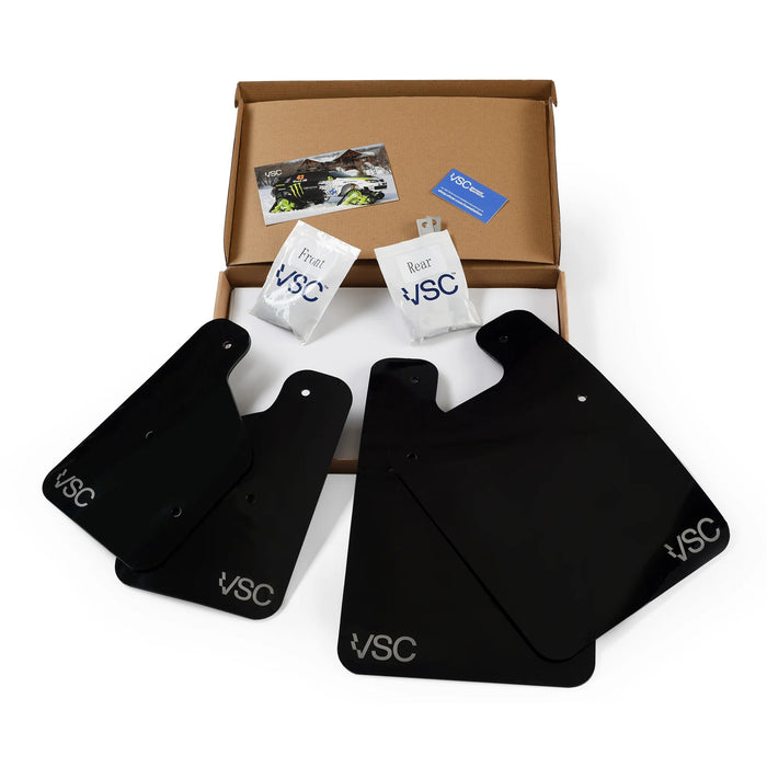 VSC Performance Mud Flaps Black w/ Gray Logo 2022-2024 WRX - VSCR-A025 - Subimods.com