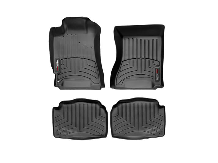 Weathertech DigitalFit Floorliner Black Front and Rear Combo 2003-2008 Forester - 441281-440972 - Subimods.com