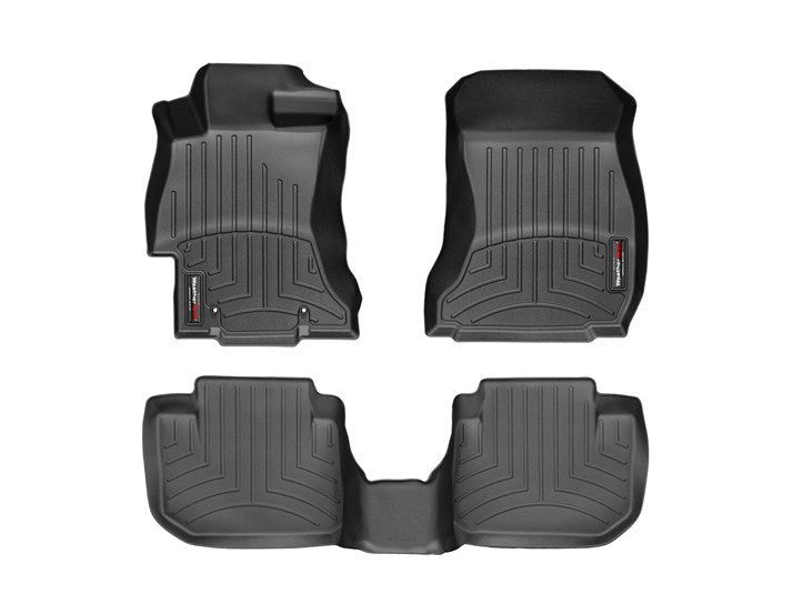 Weathertech DigitalFit Floorliner Black Front and Rear Combo 2005-2009 Legacy / 2005-2009 Outback - 44083-1-2 - Subimods.com