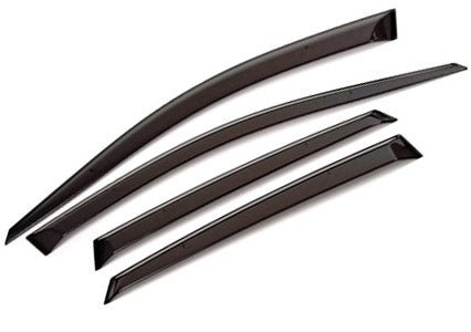 Weathertech Side Window Deflectors Dark Smoke 2008-2011 Impreza / 2008-2014 WRX / 2008-2014 STI - 82472 - Subimods.com