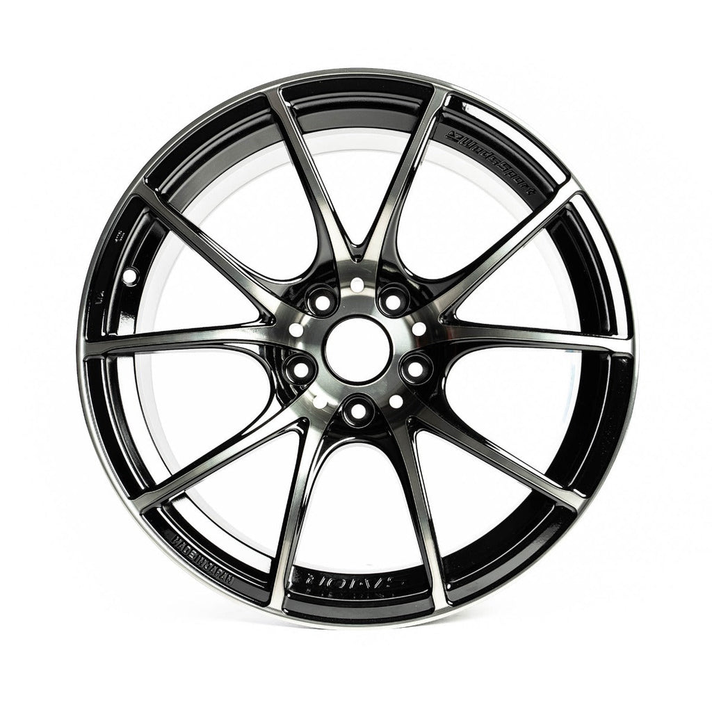 WedsSport SA-10R Zebra Black Bright 18x9.5 5x114.3 +38mm Offset