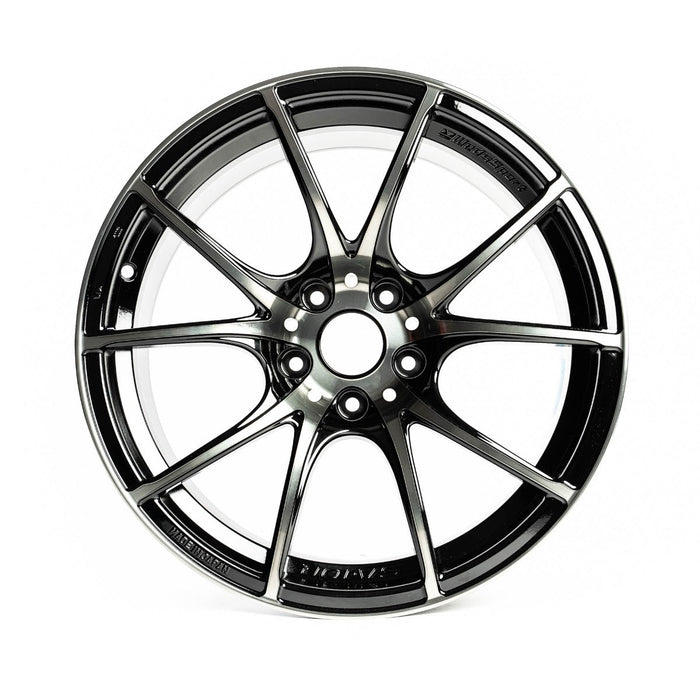 WedsSport SA-10R Zebra Black Bright 18x9.5 5x114.3 +38mm Offset - 72636 - Subimods.com