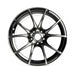 WedsSport SA-10R Zebra Black Bright 18x9.5 5x114.3 +38mm Offset - 72636 - Subimods.com