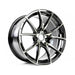 WedsSport SA-10R Zebra Black Bright 18x9.5 5x114.3 +38mm Offset - 72636 - Subimods.com