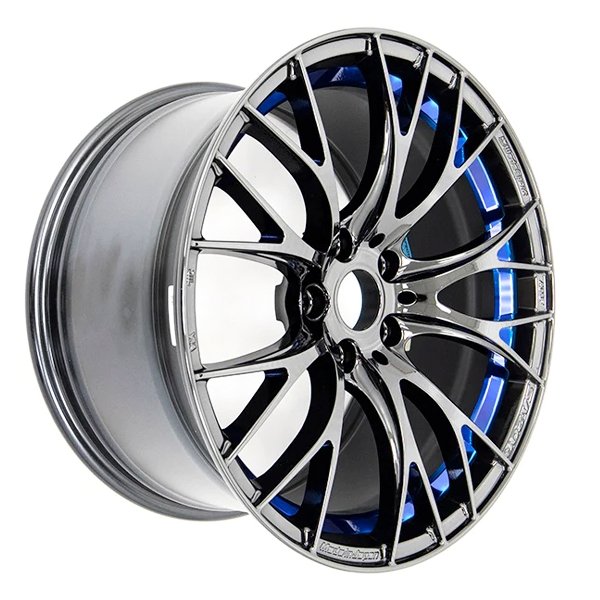 WedsSport SA-20R Blue Light Chrome 18x9.5 5x100 +45mm Offset