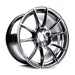 WedsSports SA-25R Platinum Silver Black 18x9.5 5x114.3 +38mm Offset - 73752 - Subimods.com