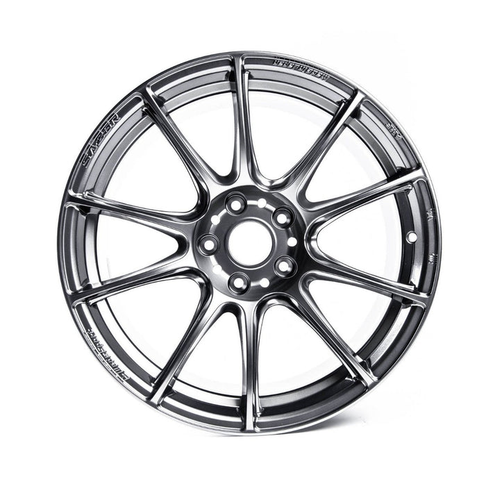 WedsSports SA-25R Platinum Silver Black 18x9.5 5x114.3 +38mm Offset - 73752 - Subimods.com