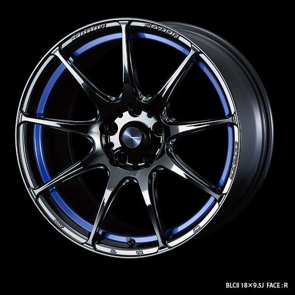 WedsSports SA-99R Blue Light Chrome II 18x9.5 5x114.3 +38mm Offset - 73927 - Subimods.com