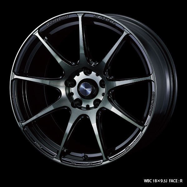 WedsSports SA-99R Worth Black Clear 18x9.5 5x114.3 +38mm Offset - 73929 - Subimods.com