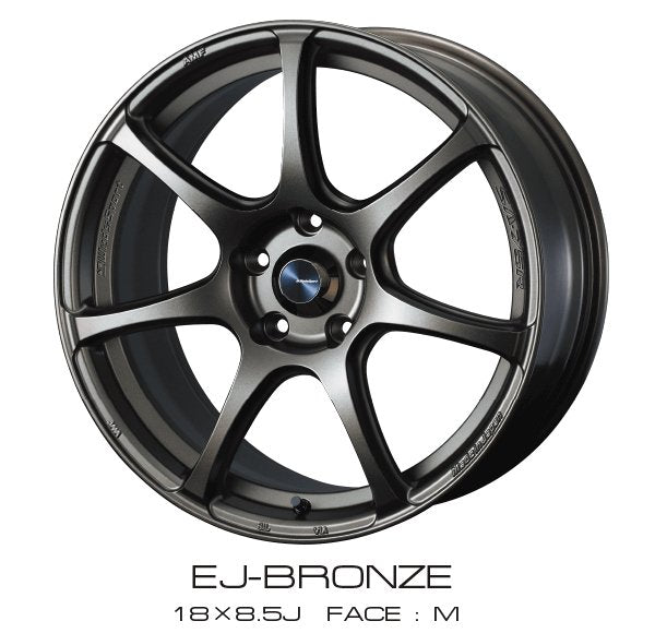 WedsSports SA-75R BLCII 18x8.5 5x100 +45mm Offset - 74048 - Subimods.com