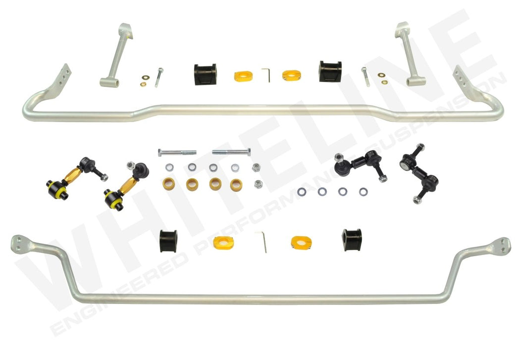 Whiteline Sway Bar Kit 22mm Front Adjustable / 22mm Rear Adjustable w/ Endlinks 2011-2014 WRX / 2008-2014 STI - BSK012 - Subimods.com