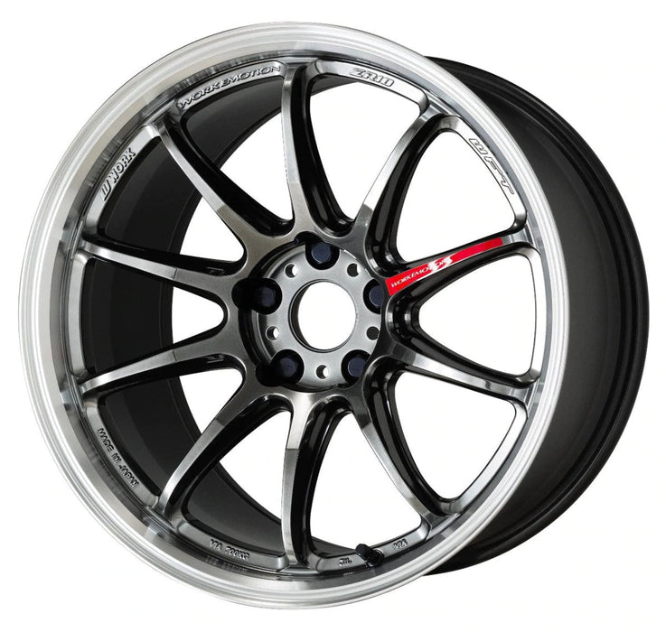 WORK Emotion ZR10 Glim Black Diamond Rim Cut 19x9.5 +38mm 5x114.3 - WZR10199538YGTKRC - Subimods.com