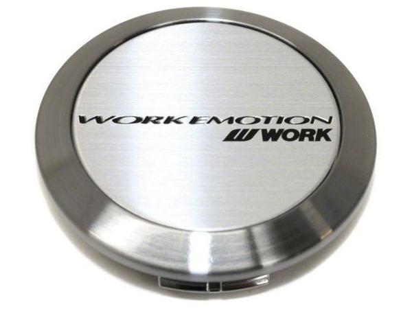 Work Wheels Emotion Center Cap Silver Flat Type (4 Pack) - W120179-4 - Subimods.com