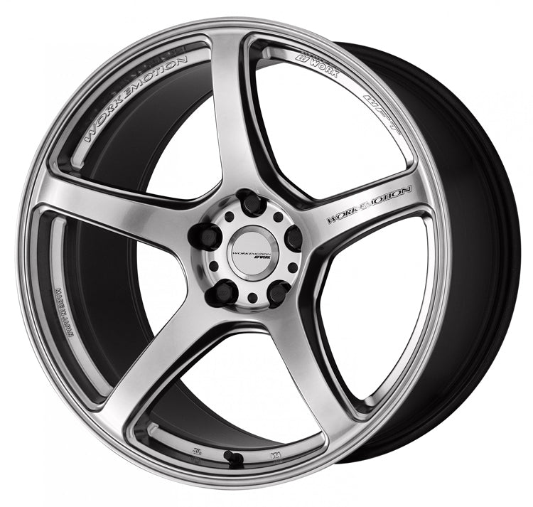 WORK Emotion T5R Silver 18x9.5 +38mm 5x114.3 Wheels — Subimods.com